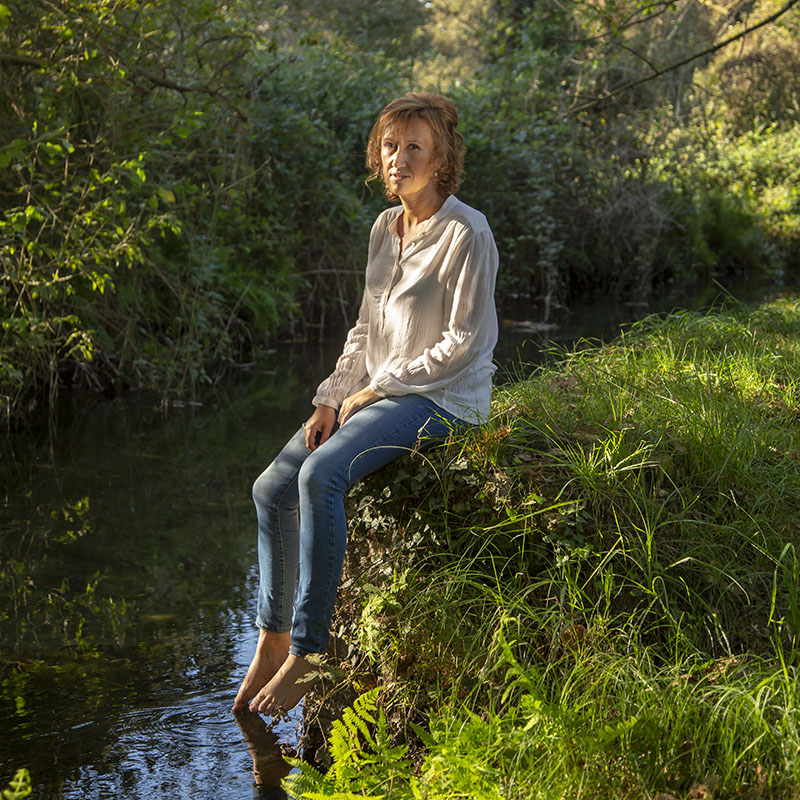 Debora Bottà nella natura in Valtellina